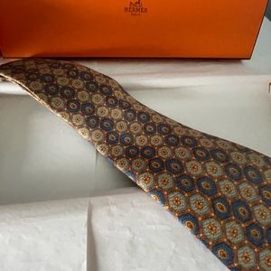 Hermes tie new in box authentic 100 percent
